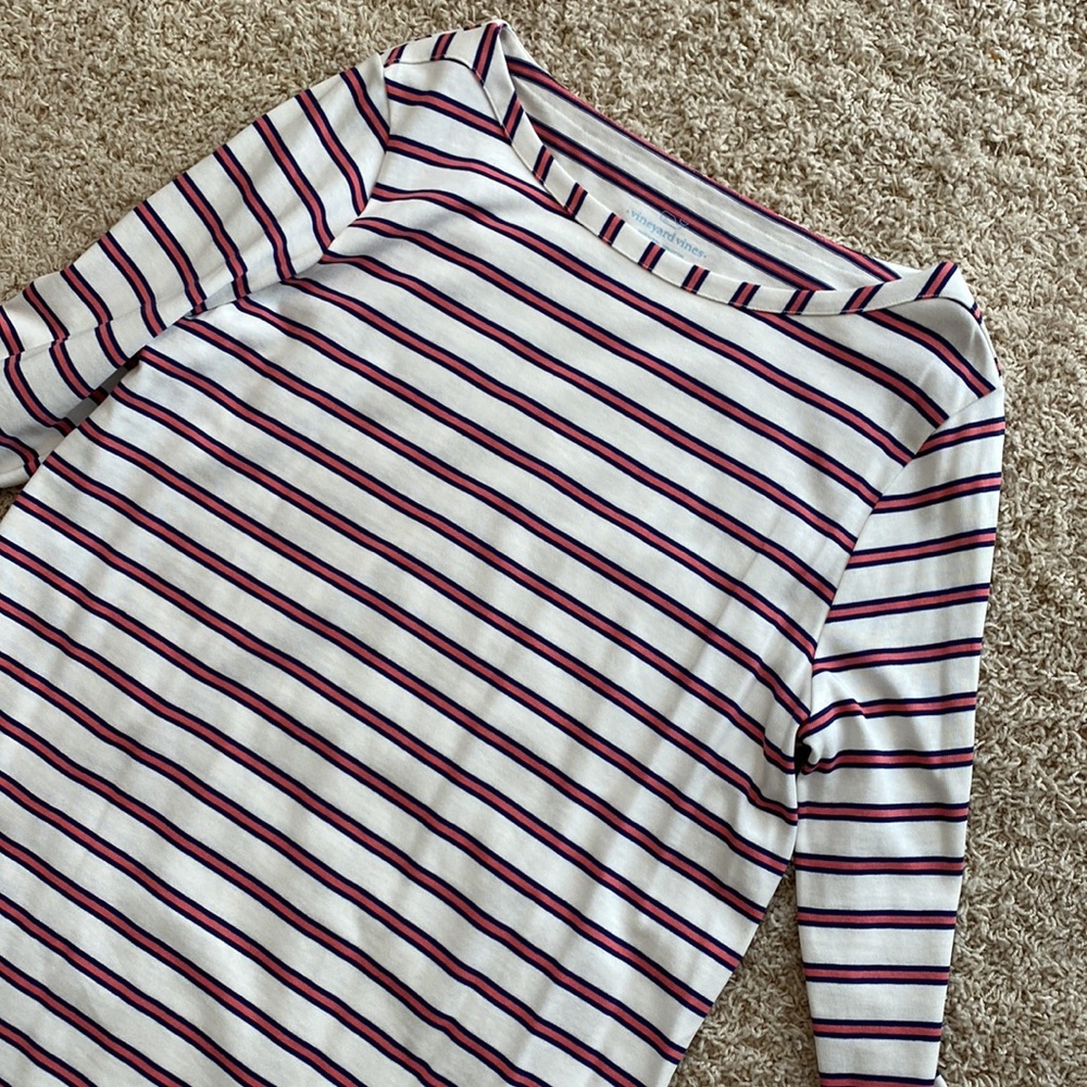 Vineyard Vines Stripe Dress Large - Picture 4 of 7